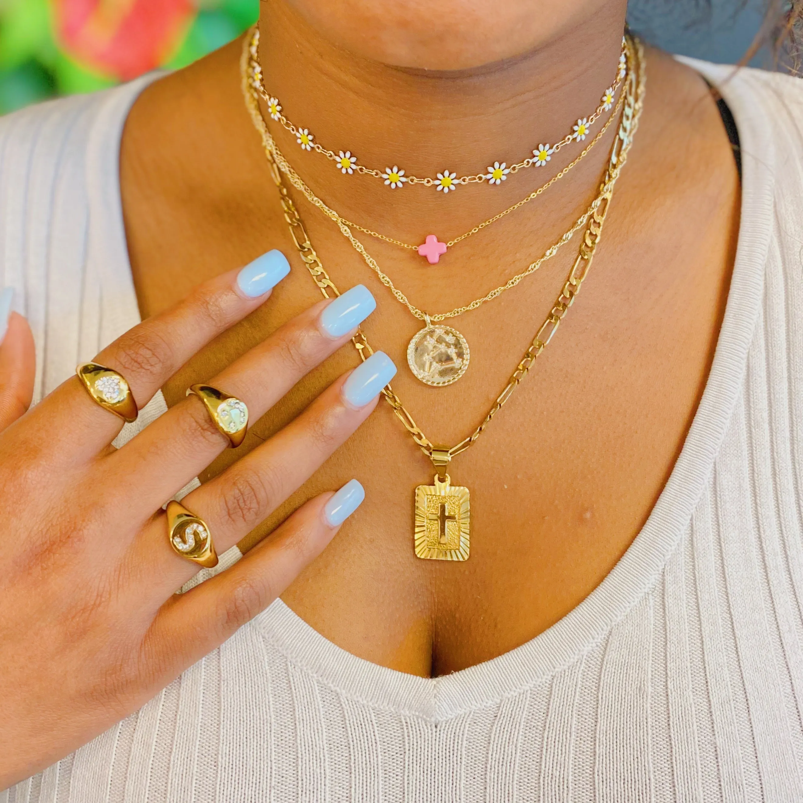 Shine Me Initial Ring