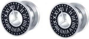 Silver Black Gauge Tunnels, Screw Gauges Stretching Kit Plugs Stainless Steel Unique Earrings Body Piercing Jewelry