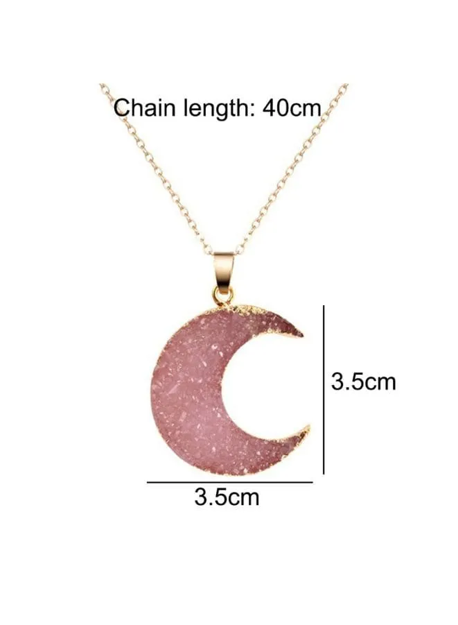 Silver Moon Alloy Link Chain Necklace for Women - Add a Touch of Celestial Charm