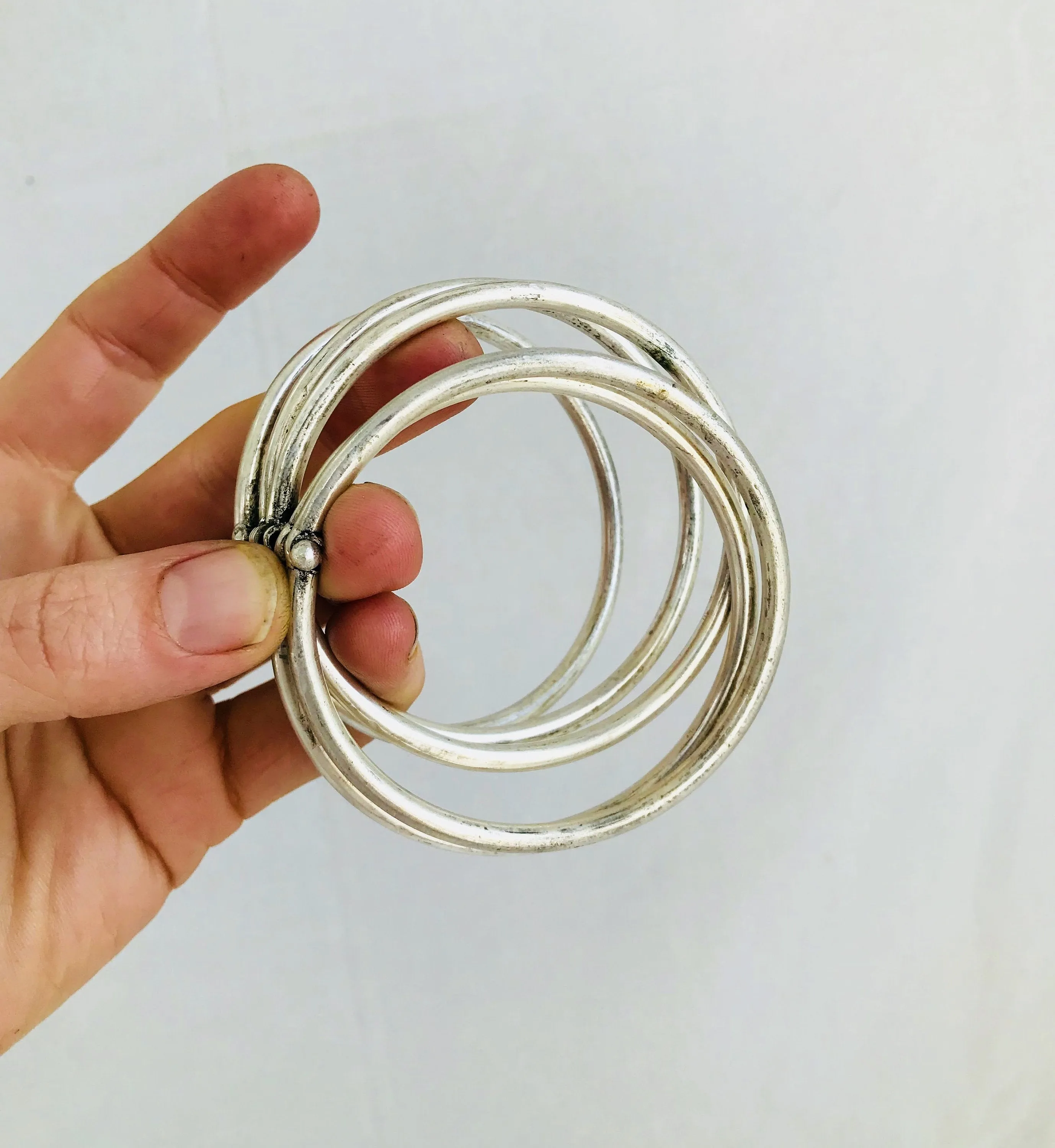 SINGLE Vintage Miao Hmong Multi-Bangle Tribal Bracelet. Laos China