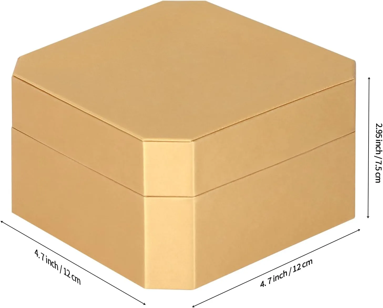 Single Watch Gift Box for Men Women, PU Leather Watch Case with Removable Soft Pillow, Wristwatch Travel Storage Display Holder Boxe (Gold)