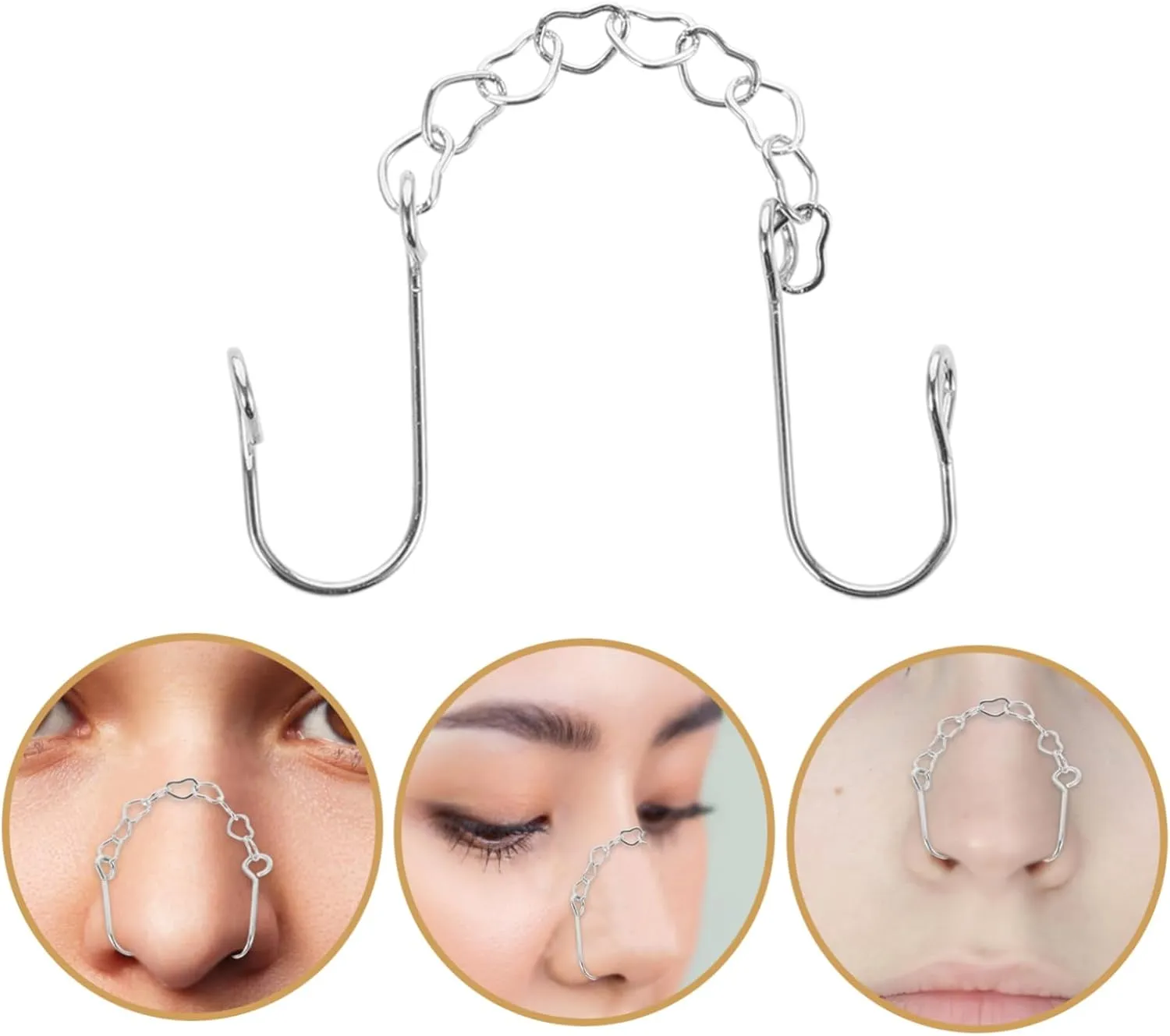 SOIMISS Nose Chain Snorno Ring Nose Studs Nose Ring Nose Supplies Nose Ornament Ring for Nose Women's Jewelry