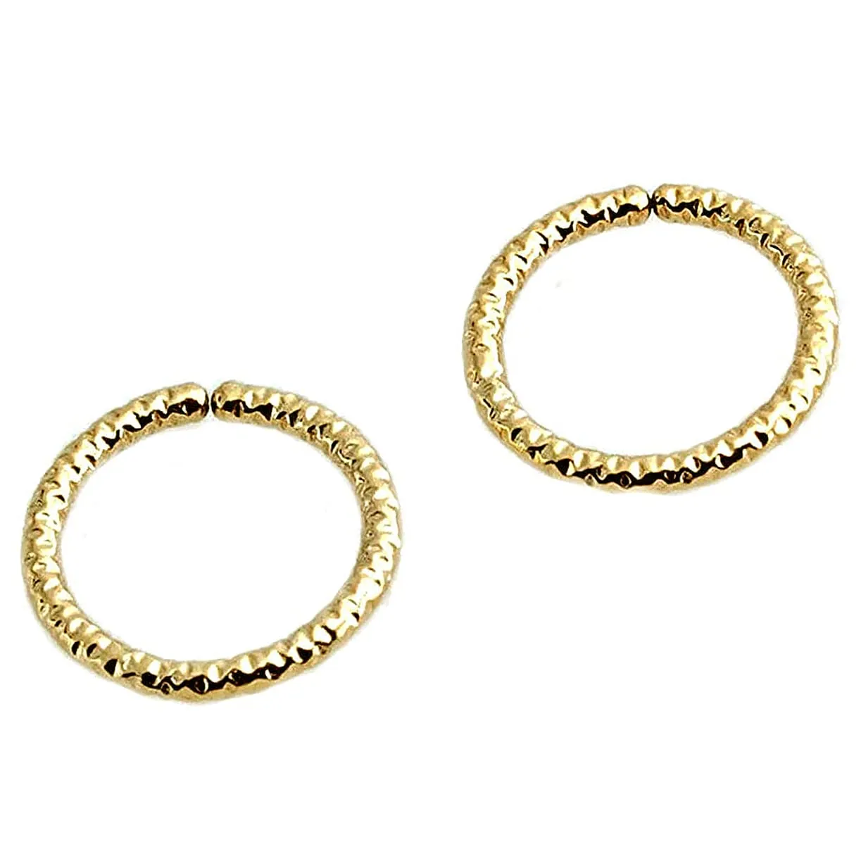 Sparkly Wire Small Piercing Hoop Earrings for Women, fit Helix Cartilage Rook Snug Hoops Nose Ring Hoops, Mini Tragus Piercing Hypoallergenic (5mm / GF 20 gauge)