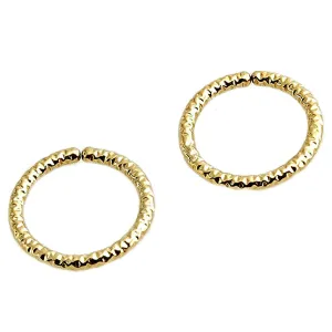 Sparkly Wire Small Piercing Hoop Earrings for Women, fit Helix Cartilage Rook Snug Hoops Nose Ring Hoops, Mini Tragus Piercing Hypoallergenic (5mm / GF 20 gauge)