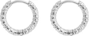 Stackable Classic Round Huggie Hoop Earrings  18K Gold Plated Stainless Steel, Water-Resistant, Hypoallergenic, Hinged Design, Various Sizes