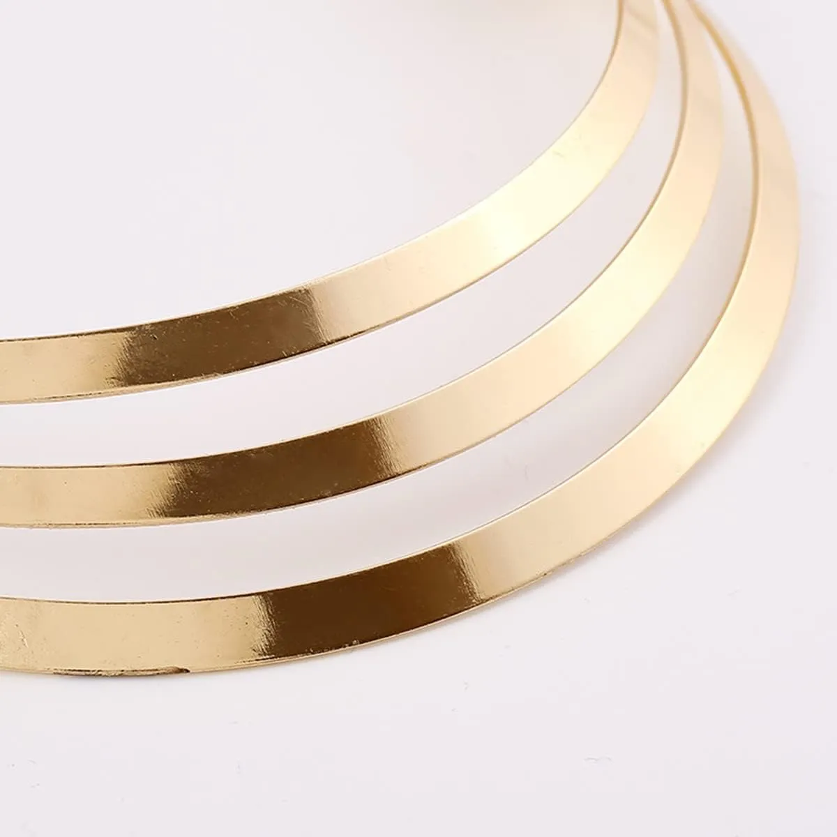 Stainless Steel High Polished Wide Face Chunky Bib Torque Necklace 14K Gold Silver Women Statement Love Heart Shape Open Choker Torque Collar Bib Short Necklaces for Women Girl Fashion Costume Jewelry