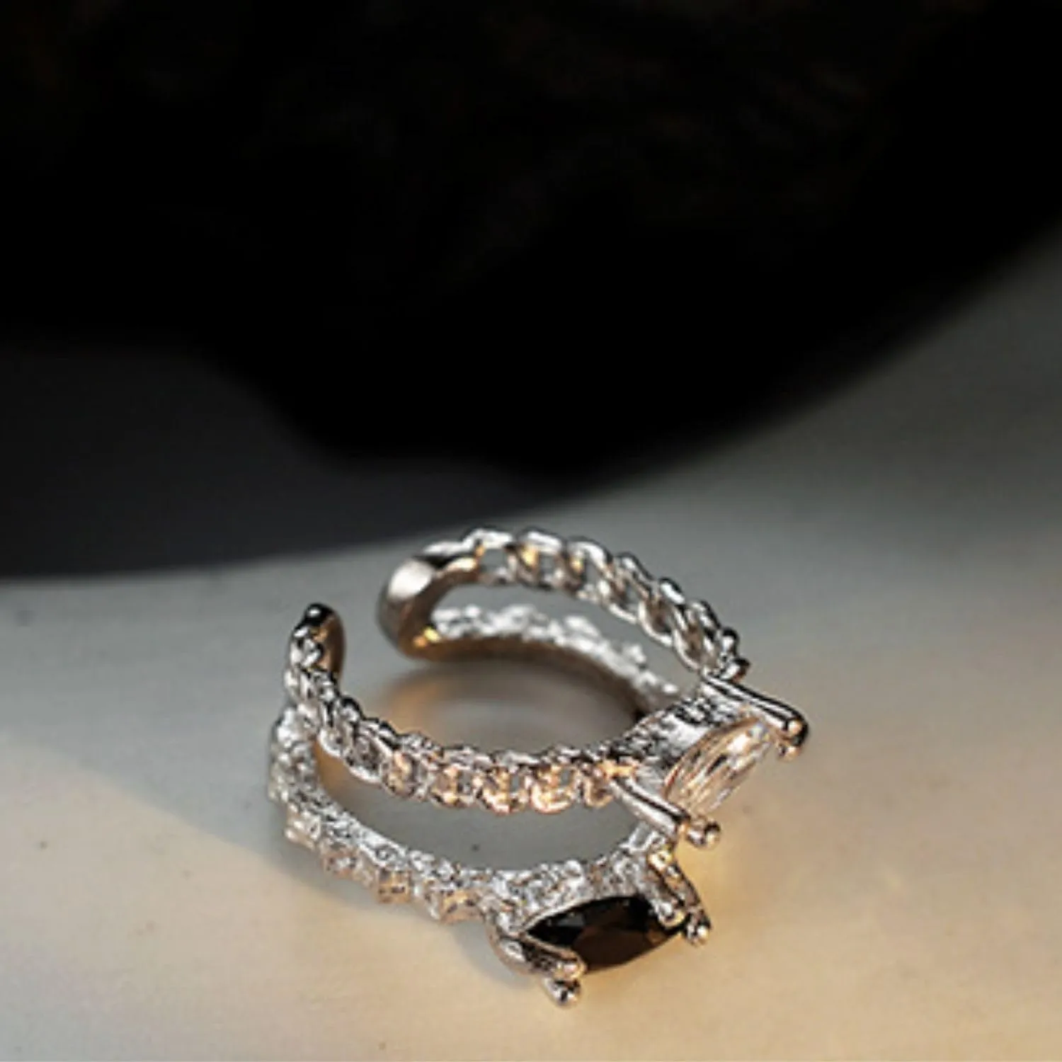 Sterling Silver Ear Cuff for Women, Multilayer Cuff Non Piercing Earrings, Minimalist Earrings Cuff