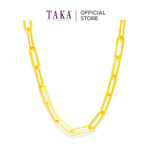 TAKA Jewellery 916 Gold Long Necklace Links