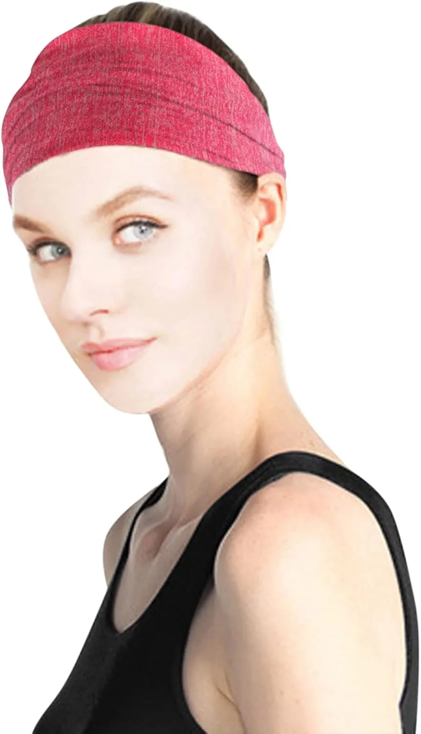 Teen Girls Head Wrap Women Knotted Turban Head Wrap Headband Wide Elastic Headband Sport Yoga Breathable Turbans