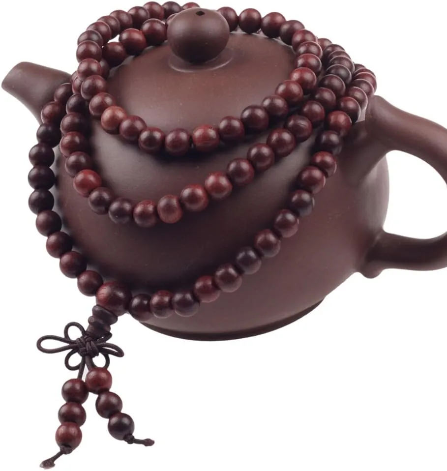 Tibetan Buddhist Wood Beads Prayer Mala Wood Bracelet
