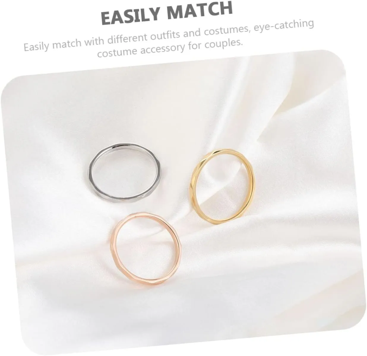 Titanium Steel Suits for Women Titanium Steel Rings Knuckle Decor Ring Chic Finger Decors