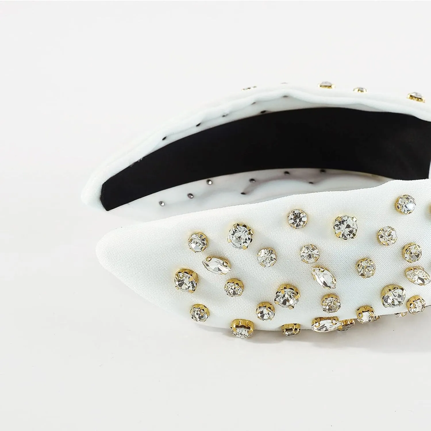 Turban Headbands for Women Pearls Knotted Head Bands Handmade Jewelry Hair Bands Hair Accessories for Daily Festival