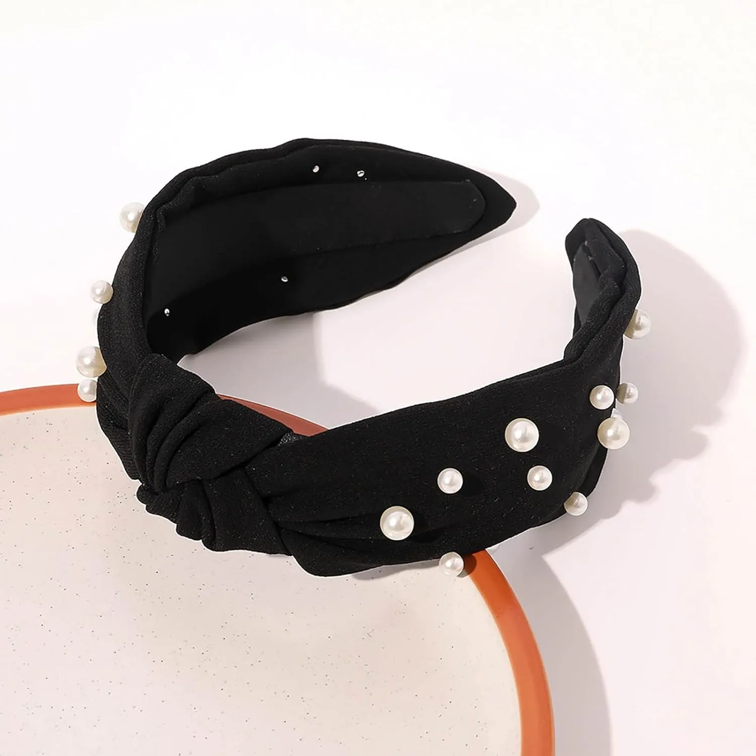 Turban Headbands for Women Vintage Flower Printed Headband Elastic Rhinestone Hair Bands Hair Accessories Jewelry