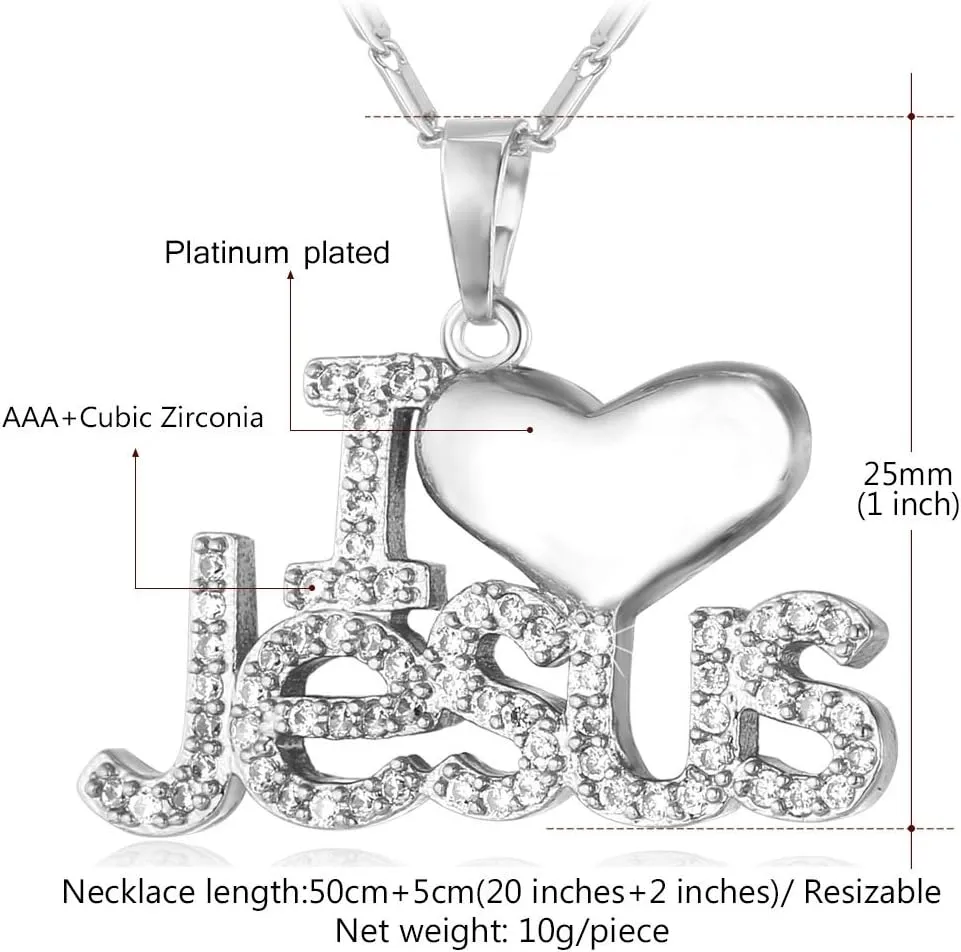 U7 Russian Orthodox Cross Pendant/Praying Hands/Ichthys Sign for Men Women Stainless Steel 18K Gold Plated Jesus Pendant Christian Religious Necklaces, Length 22" Silver Black Gold