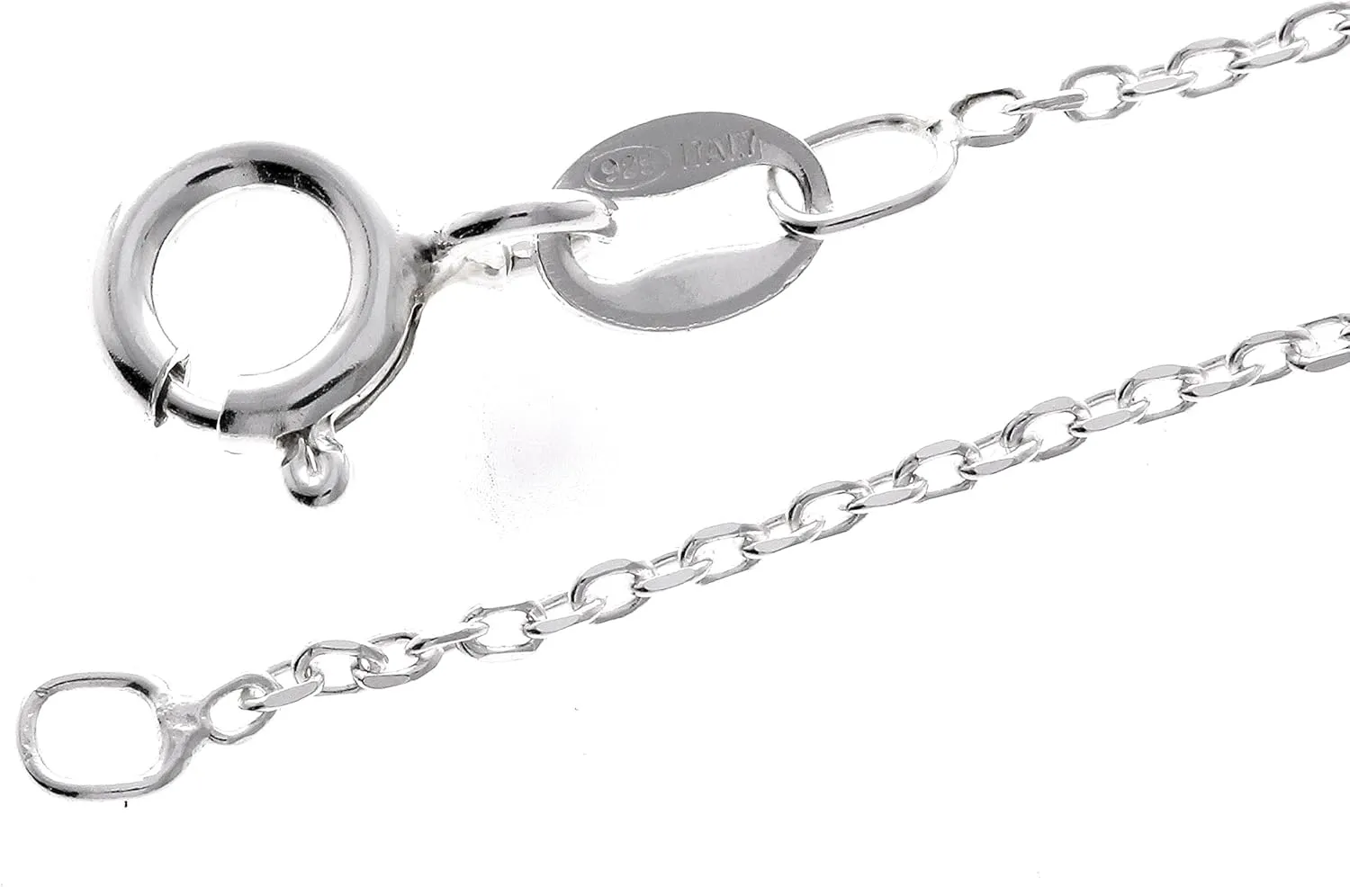 UK - Sterling Silver 14" 16" 18" 20" 24" 28" 32" 36" 40" Inch Delicate & Sturdy Italian Curbs, Trace, Snake and other styles Chain Necklace