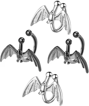 Unique Bat Ear Clip Jewelry Clip on Earring Cuff for Women Bat Earring for Party Non Pierced Ear Cuff for Teen