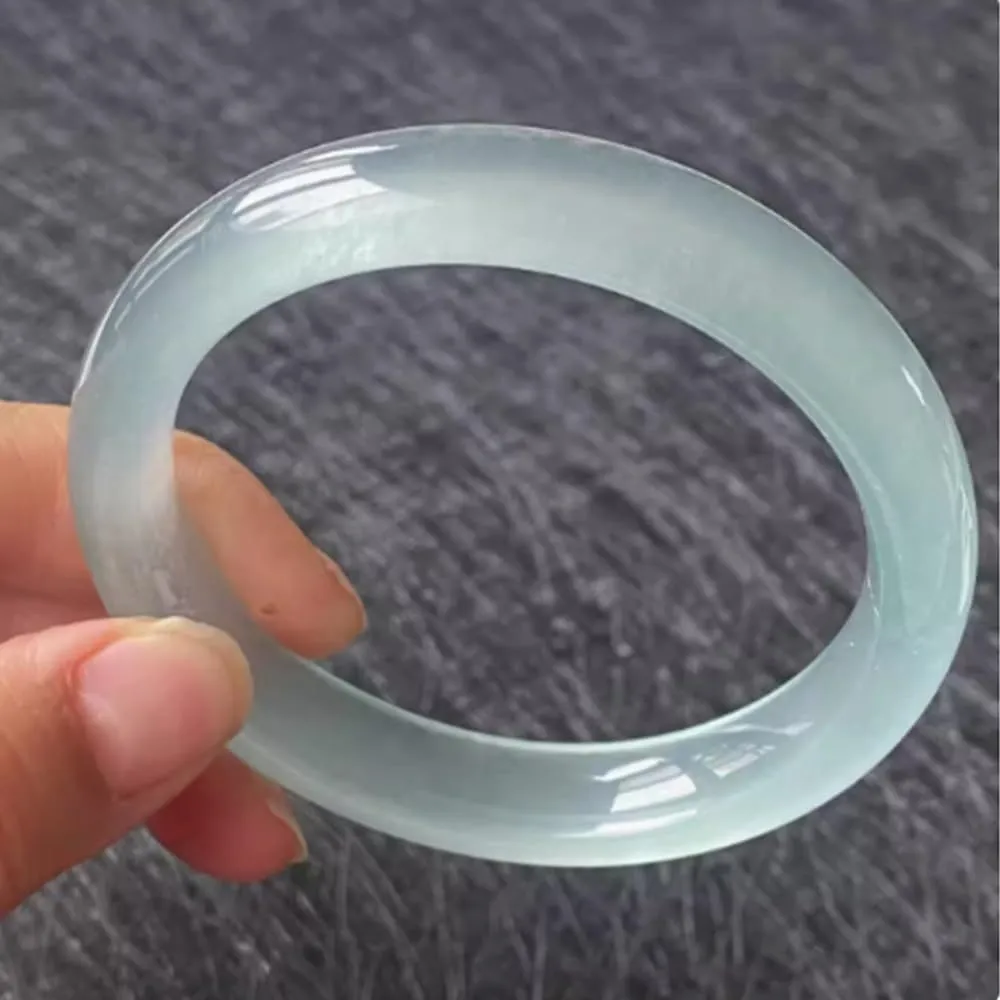 URED Jade Bangle Bracelet For Women Elegant Jade Bangle Chinese Feng Shui Bangle Good Luck Bangle Fashion Elegant Round Bracelet Bangle For Woman Birthday Present