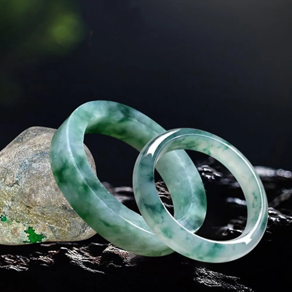 URED Natural Jade Bangle Bracelet For Women Good Luck Bangle Green Real Jade Bracelet Healing Bracelet Chinese Feng Shui Bracelet For Birthday