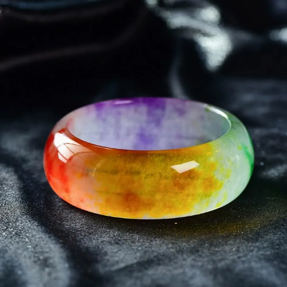 URED Natural Jade Bangle Bracelet For Women Good Luck Bangle Green Real Jade Bracelet Jade Stone Wealth Healing Bracelet Chinese Feng Shui Bracelet For Birthday