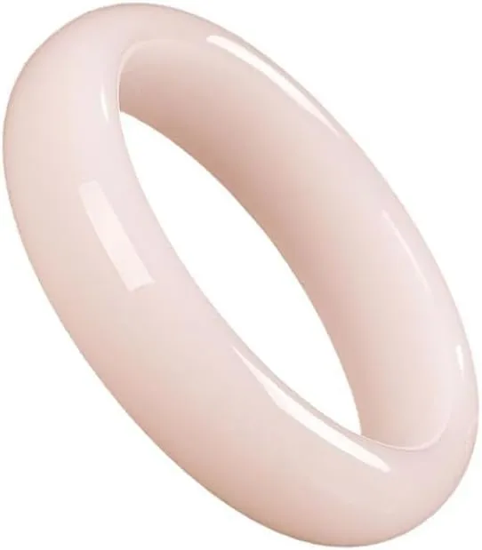 URED Natural Jade Bangle Bracelet for Women, Good Luck Wealth Bangle, Wide Round, for Mother Grandmother, Christmas Birthday