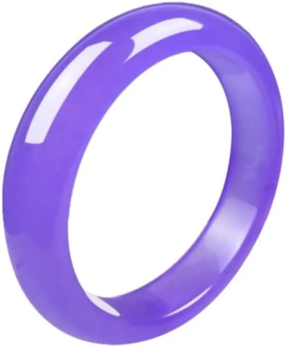 URED Natural Purple Jade Bangle Bracelet for Women Feng Shui Bracelet With Box Good Luck Bracelet Jade Healing Bracelet Chinese Wealth Bracelet For Birthday Woman Bangle