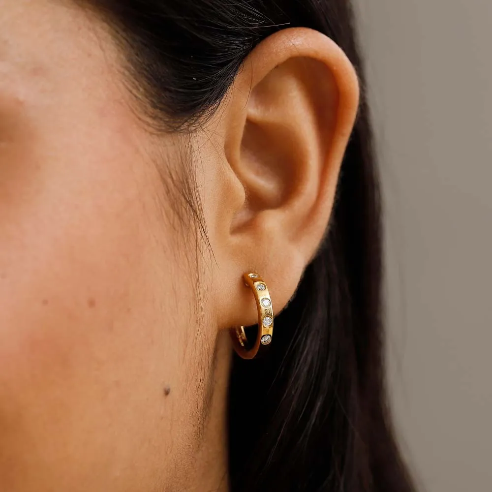 Versa Lab Grown Diamond Huggie Hoop Earrings