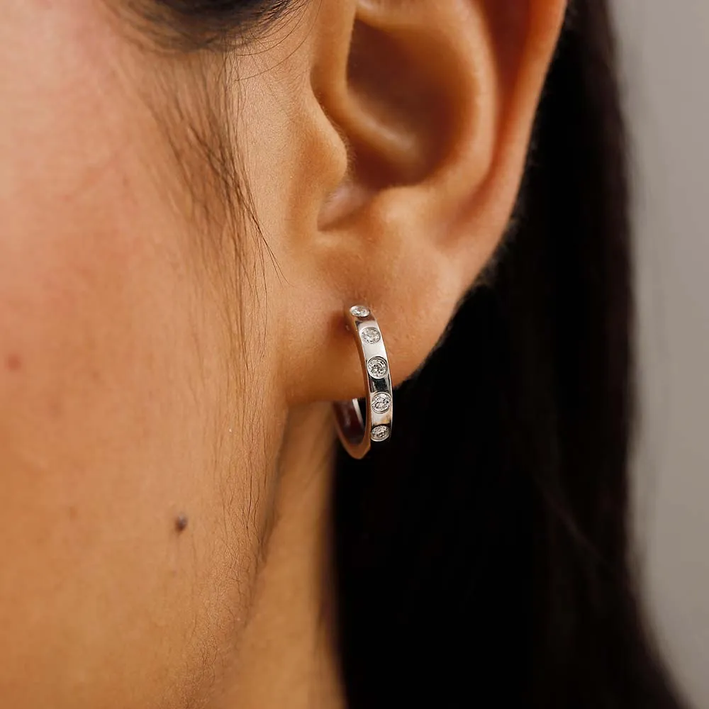 Versa Lab Grown Diamond Huggie Hoop Earrings