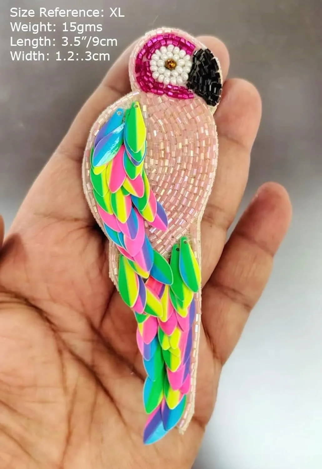 Vinca jewel's Sequence and Seed Bead Macaw Parrot Bird Earrings Multicolour, Summer Jewelry Dangle Scarlet Macaw Gifts for Women Girls Charms Long size Earrings