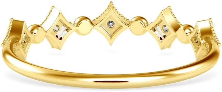 VVS Certified Star Style Ring in 18k White/Yellow/Rose Gold Studded with Round Natural Diamond Anniversary Ring for Women | Birthday Celebration Ring for Her | Couple Promise Ring (0.09 Cttw, IJ-SI)
