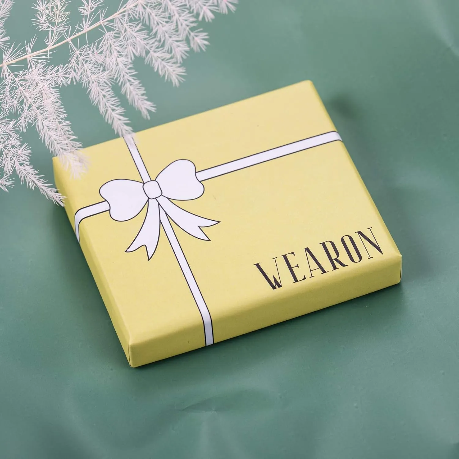 WEARON Gold Choker Necklace for Women 18K Gold Plated Dainty Bead Gene Figaro Heart Herringbone Paperclip Chain Choker Necklace Delicate Choker Jewelry Gifts for Women
