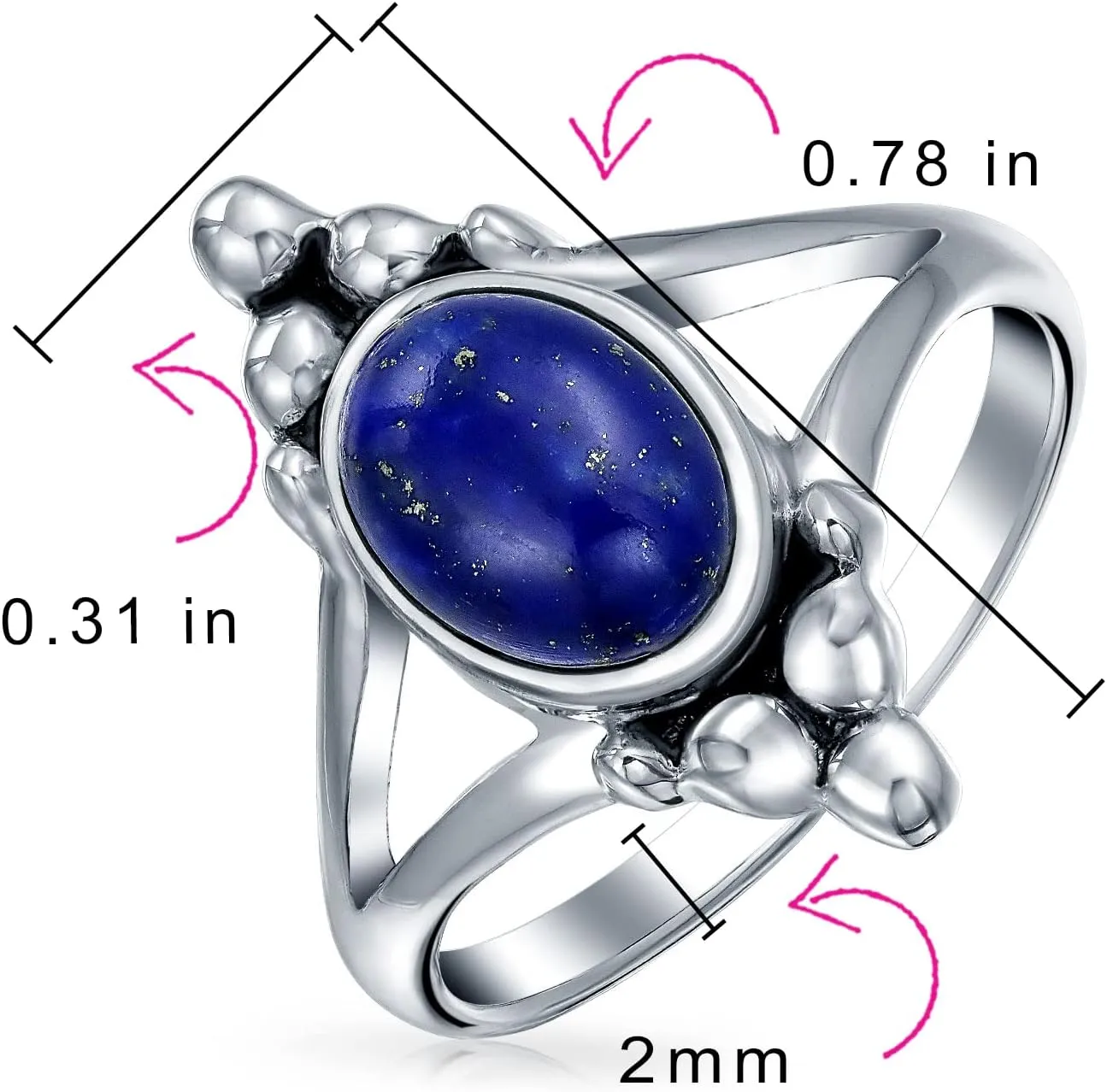 Western Boho Delicate Bezel Set Oval Cabochon Gemstone Ring: Rose Pink Rhodochrosite Turquoise Moonstone for Women Teen 1mm Thin Band Oxidized .925 Sterling Silver