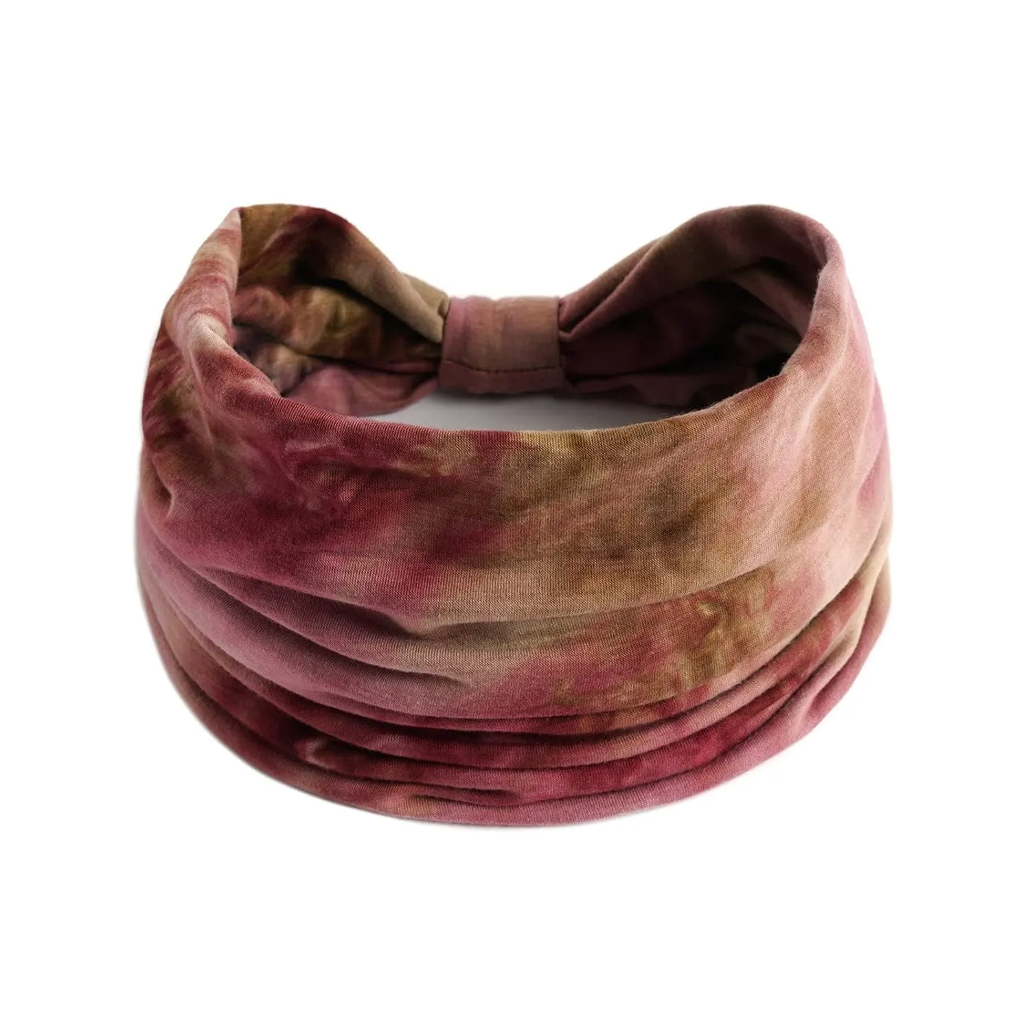 Wide Boho Headbands for Women Extra Large Turban Headband Hairband Hair Knot Accessories Headbands (Red, One Size)