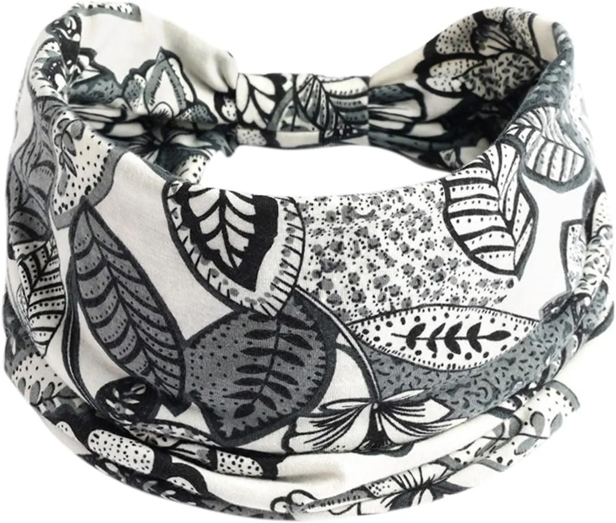 Women Hair Cover Yoga Elastic Running Headband Non-Slip Sports Headband Knotted Ladies Hair Exercise Headband (A, One Size)