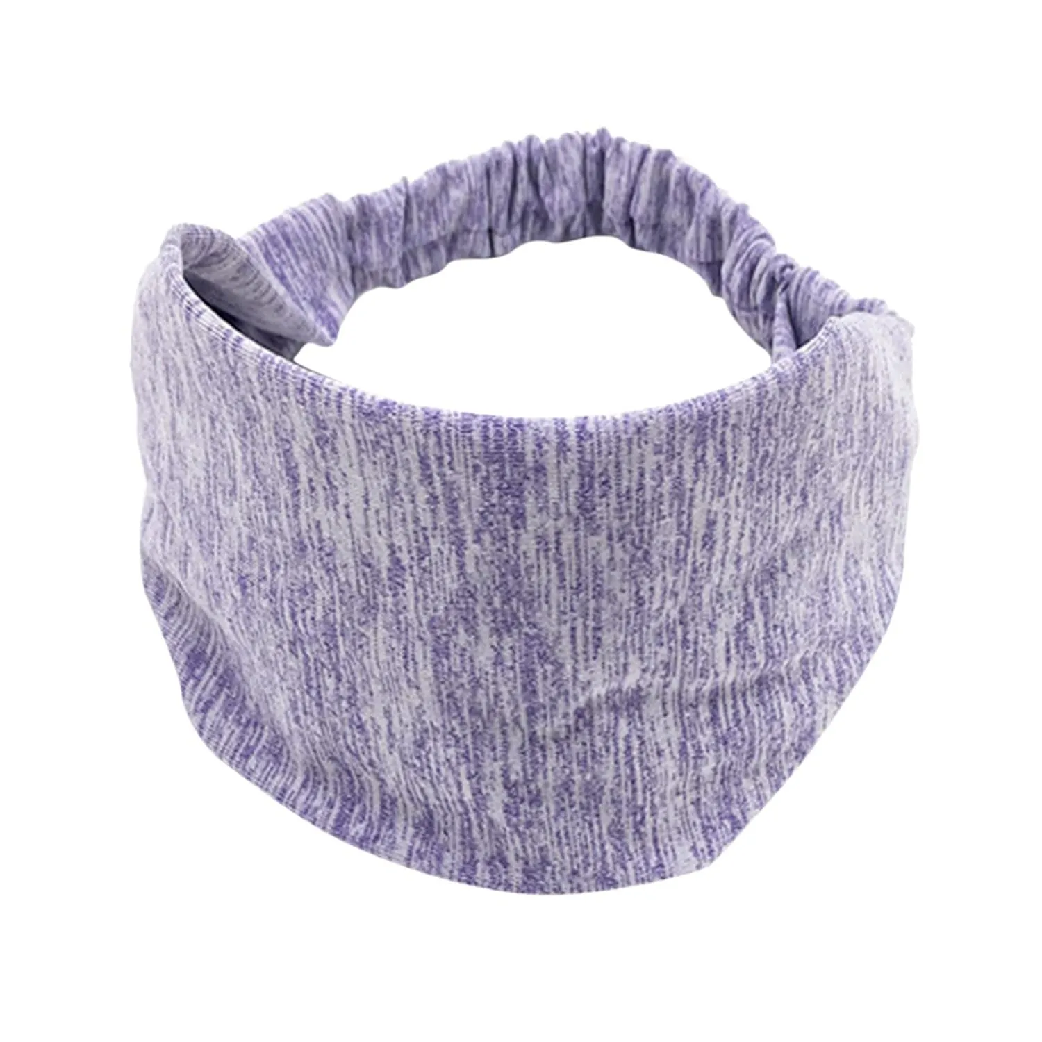 Women Knotted Turban Forehead Band Headwear Head Wrap Headband Wide Elastic Headband Sport Yoga Mens Metal Toothed Headband